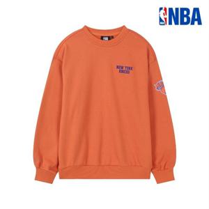 [엔비에이]남녀공용 커플 오버핏 맨투맨 254TS021오렌지