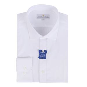 [카운테스마라(셔츠)]스트래치 화이트 슬림핏긴소매 CDH3B13004A0