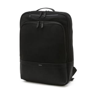 [헤지스]헤지스 블랙 가죽배색 나일론 백팩 WUBA4F541BK