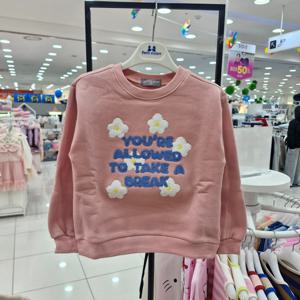 [탈렌트키즈](모다진주) 스노플라워맨투맨 PCV72TS45_JJ