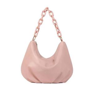 러블리 셔링 라운드 체인 어깨끈 숄더백