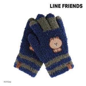 라인프렌즈 브라운 심플라인 날개사 장갑 MGLNG60043