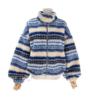 [스튜디오화이트]배색포인트뽀글이점퍼MKBJKP818