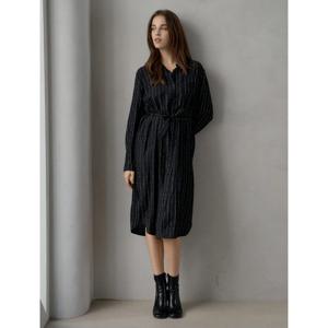 [탱커스]텍스트 스트라이프 롤업 끈 원피스 (TX3OP007L0)