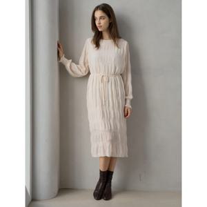 [탱커스]소프트 링클 스트랩 긴팔 원피스 (TX3OP010L0)