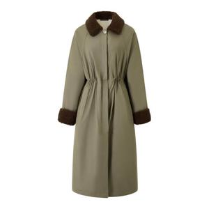 [탱커스]양털 배색 스트링 프리미엄 롱 점퍼 (TX4JP012L0)