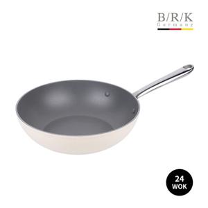 [BRK] 에볼루션 풀 인덕션 WOK/궁중팬 24cm (밀크)