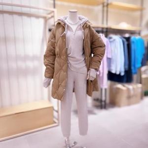 [시에로]SJ4JPF41M_스트링 야상형 다운 퀄팅 롱 점퍼