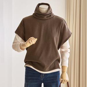 [커스텀에이블] 터들넥 드롭 티셔츠_T2512TS164D