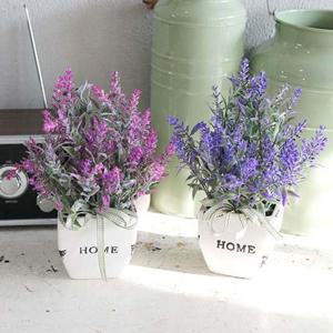 인조화분 빈티지 화분 라벤더 조화 1P 인조 꽃화분 장식 소품