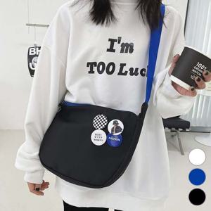 뱃지포함 컬러풀 크로스백 데일리 여행용 이쁜