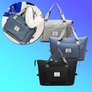 N4072 접이식 캐리어보조 짐가방 블루 캐리어가방 캐리어보조가방 캐리어