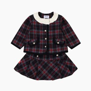 [압소바]루비 체크 스커트 상하 A2721213