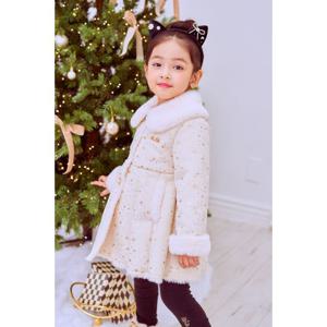 [프랜치켓] 여아키즈겨울코트 BG 별 무스탕 CT Q56DBC020W2