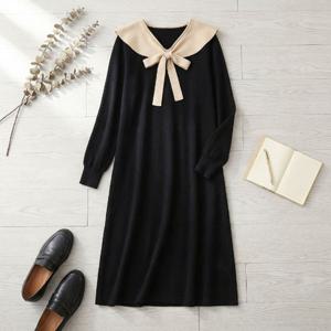 세일러 카라 니트원피스_NC4OP008