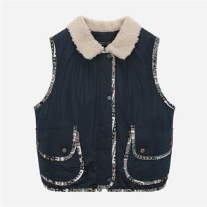 [써스데이아일랜드]부클 퍼 카라 베스트 T258MVT952W