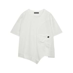 [탱커스]배색 언발 반팔 티셔츠 (TX2TS008L0)