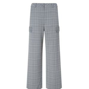 [헤지스골프][NEW]그레이 여성 와이드 체크 팬츠 (HWPA5C614G1)