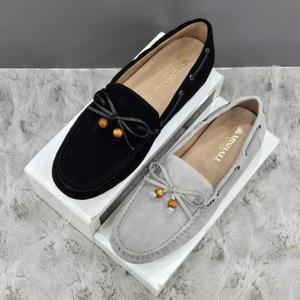 [탠디]리본 비즈 캐주얼 로퍼 X2HS52DF19 LGRAY BLACK 2DC JJ