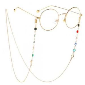 아이업 큐빅 안경줄(골드)/ 패션 체인 안경목걸이