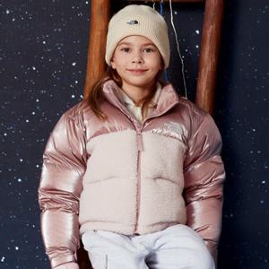 [노스페이스키즈] (NJ1DR61T_다크핑크) 걸즈 레이나 다운 자켓 (RDS)   NKUS