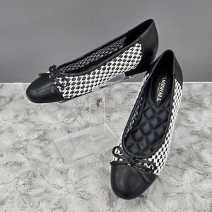 [탠디]패턴 콤비 리본 플랫슈즈 X2HS50DP59 G-BLACK 2SD JJ