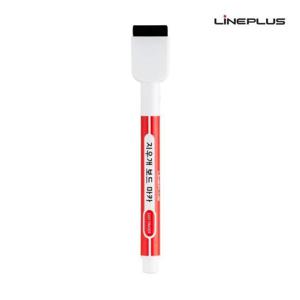 라인플러스 지우개 화이트 보드마카 (12개입) 1다스 (빨강색)