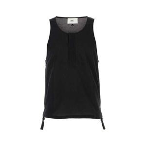 아미 민소매 티셔츠 UTK215CO0062 BLACK