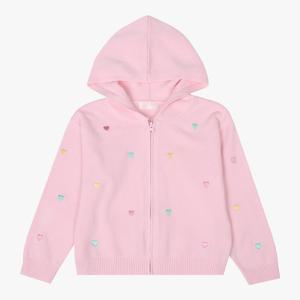 [로엠걸즈(아동)]하트자수후드짚업점퍼 RGCK25W3P