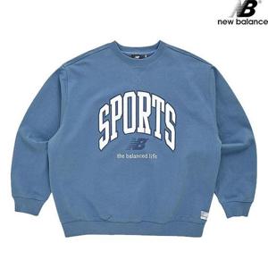 뉴발란스 NBNCC13013-BL NB SPORTS 헤비 맨투맨 남녀공용 긴팔티