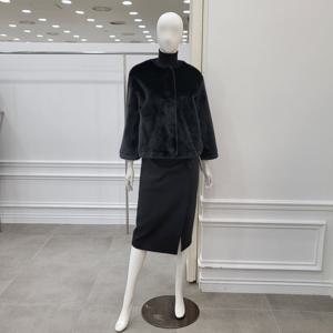 [미니멈]페이크 퍼 노카라 자켓 (MZDKFJ1340 BK)_IC