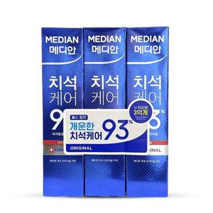 메디안 치석 케어 오리지날 치약 120g 3개입