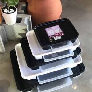 청운 직사각 바퀴2호 22x30cm 서랍 물받침 화분받침