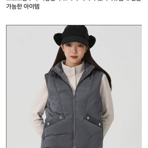 [엘르골프]여성 후드 다운 베스트6K81451J