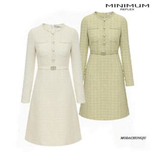 [미니멈]MD 체크 트위드 원피스  MD MMYDAWO0550_CJ