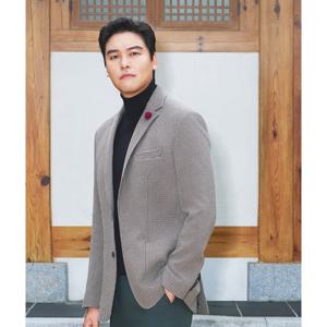 [크로커다일남성]선염 울조직 클래식 캐주얼 자켓 CDAAAJK3107