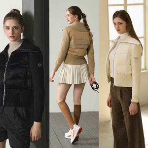 힐크릭골프다운패딩 여성 루미에르 울 블렌드 다운자켓 1HCHSXU710