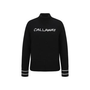 캘러웨이골프긴팔티 PQC CWSO23W601_BK 겨울 방풍 하이넥풀오버