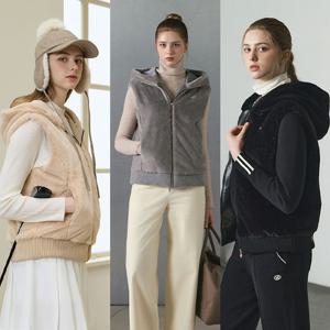 힐크릭골프조끼 여성 그레이스 퍼 니트 베스트 1HCHSXU506