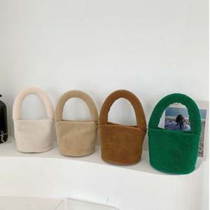 4컬러 뽀글이 미니 복조리 토트백 귀여운 패션가방