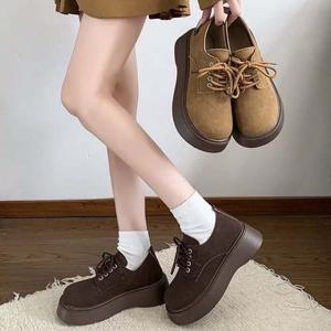 플랫폼 로퍼 통굽 여성 캐주얼 봄가을 단화 2컬러