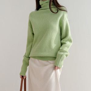 [나크21] 마카롱 폴라넥 롱니트 NK14-T-14