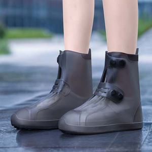 방수투명 남녀공용 레인부츠 장마철 고무방한신발