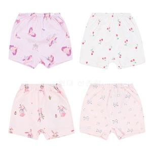 [오가닉맘] 아동 여아사각팬티 4종세트 (MLSUUP47S)