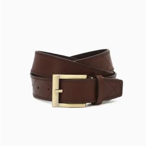 [헤지스ACC] 브라운 단색 소가죽 벨트 HJBE6E013W3