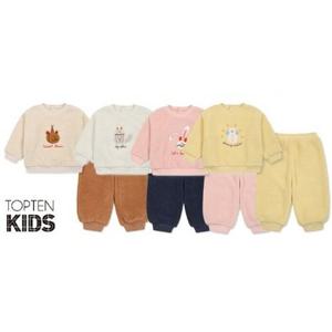 [탑텐키즈]공용) 유아 차윤아트 플러피플리스 셋업 (MKF4IP3305)