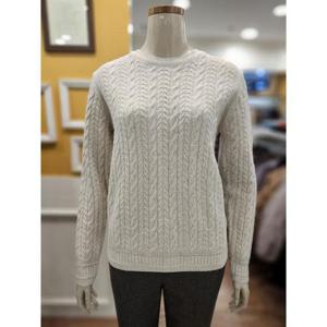 BCBG 세이브존01 울캐시 케이블 풀오버 니트 B5DBK429