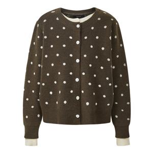 [포커스]더블 배색 도트 나염 가디건 PBINF5W1KC4881