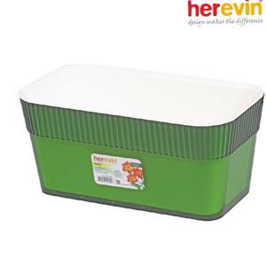 (헤르빈) 로즈 직사각 화분 대 그린