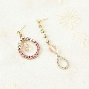 도로시 큐빅 언발 귀걸이